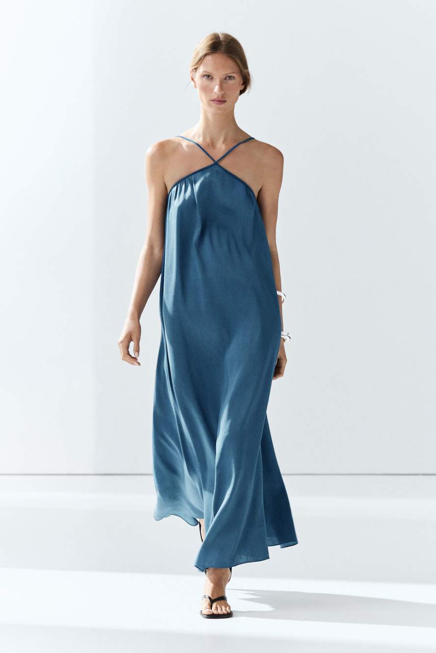 Long flowing dress with criss-cross straps — Product image 6 of 12