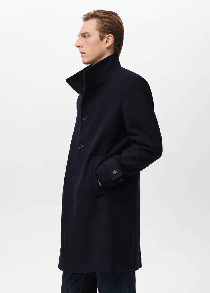 Wool funnel neck coat — Product image 17 of 20