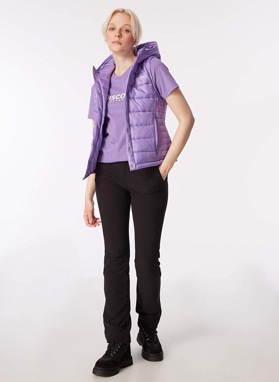 Caterpillar Black Women Stand Collar Quilted Puffer Vest C3WG-YLK02 — Product image 3 of 6