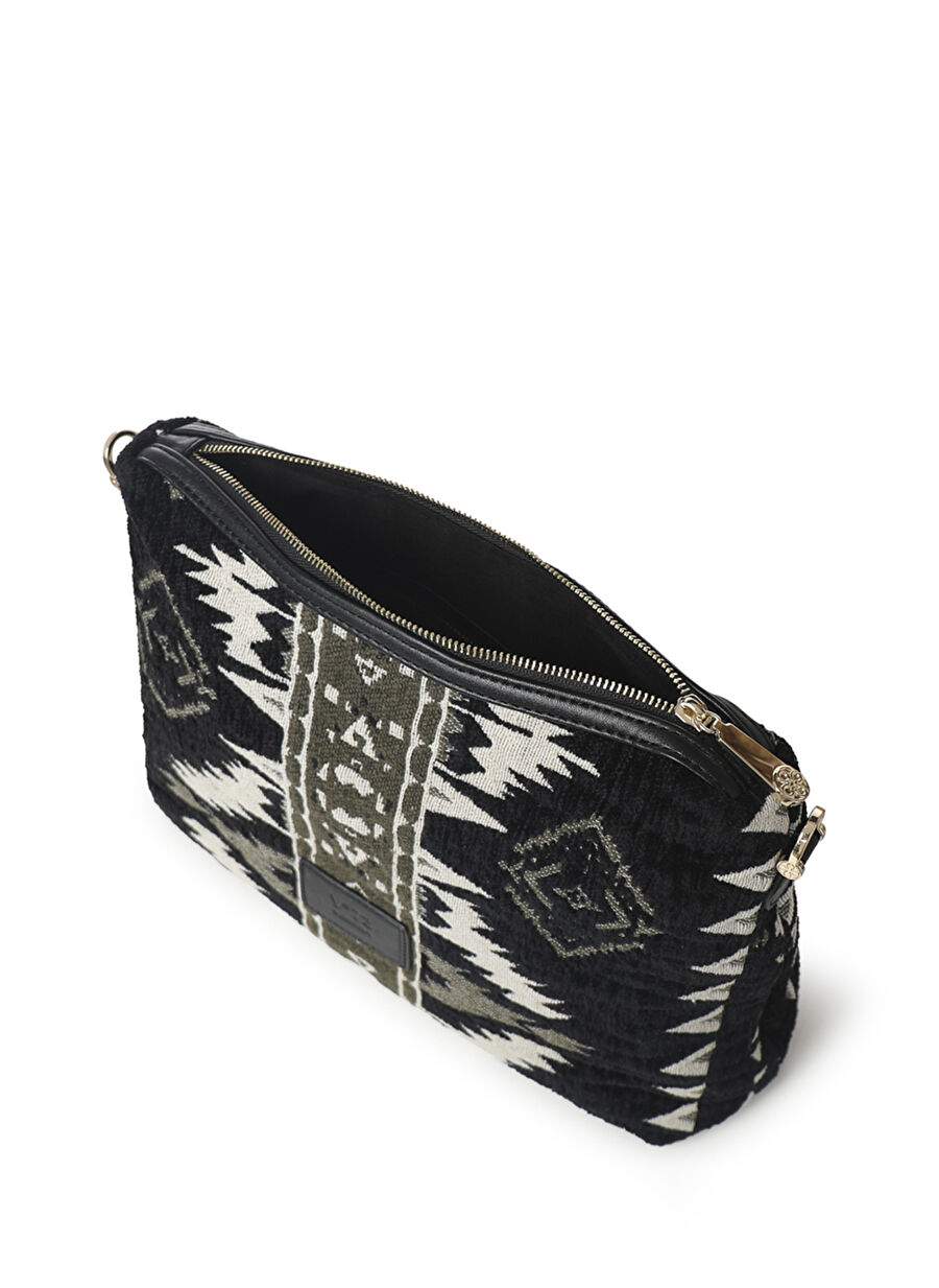 V73 Black and White Women's Shoulder Bag 73BS7E403395 — Product image 3 of 5