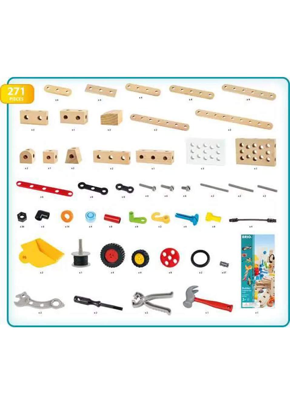 Builder Yaratıcı 271 Parça 3+ Yaş Yapı Oyuncak Seti 34589 — صورة المنتج 4 من 8