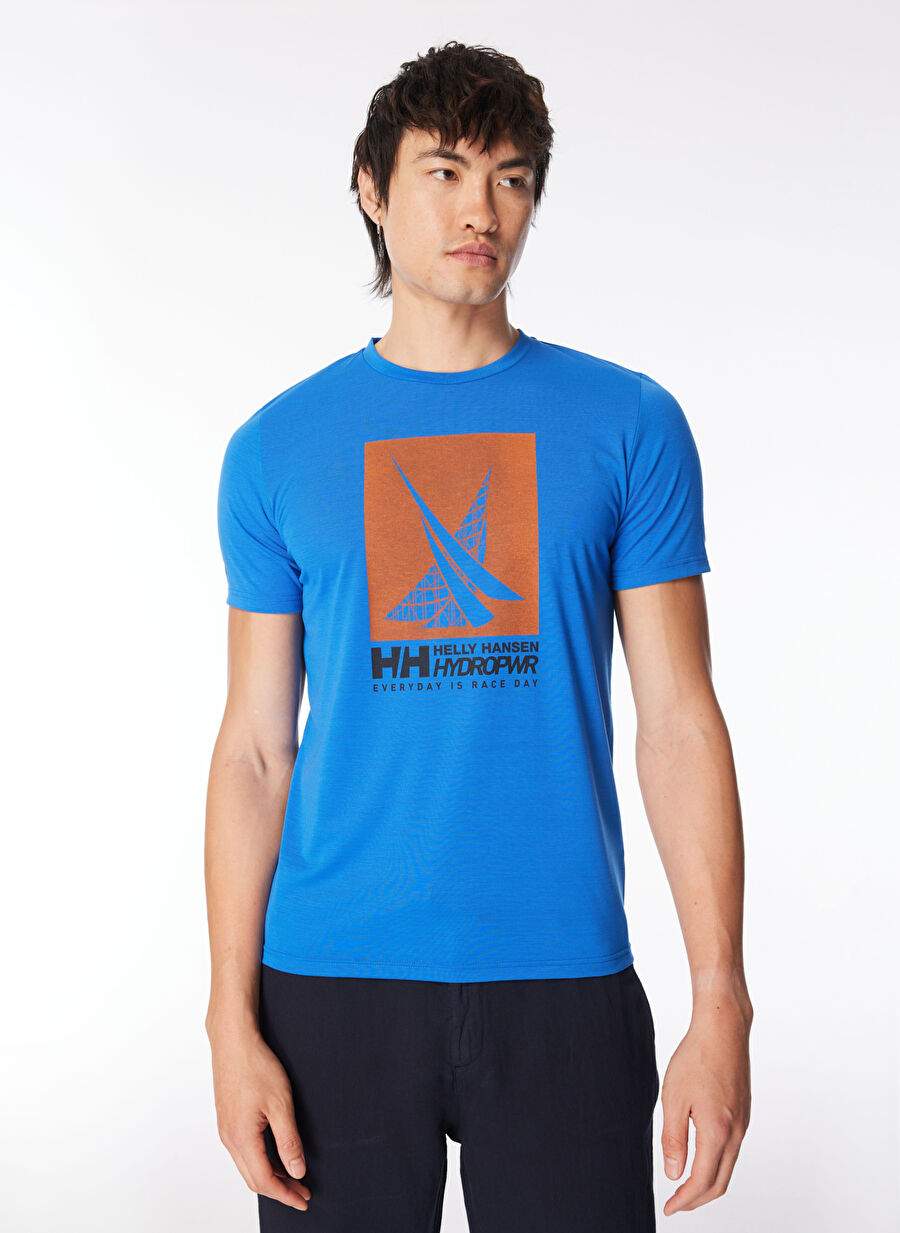 Helly Hansen Saks Erkek Bisiklet Yaka Baskılı T-Shirt HHA.34419_HP RACE GRAPHIC — Product image 3 of 5