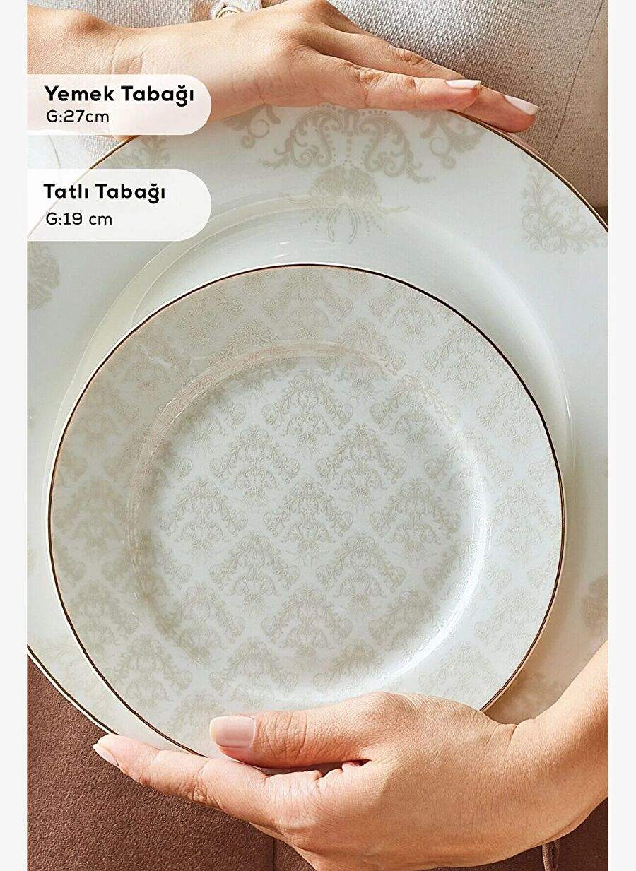 Emsan Elegance Bone Siena 53 Parça 12 Kişilik Yemek Takımı Gold — Product image 6 of 8