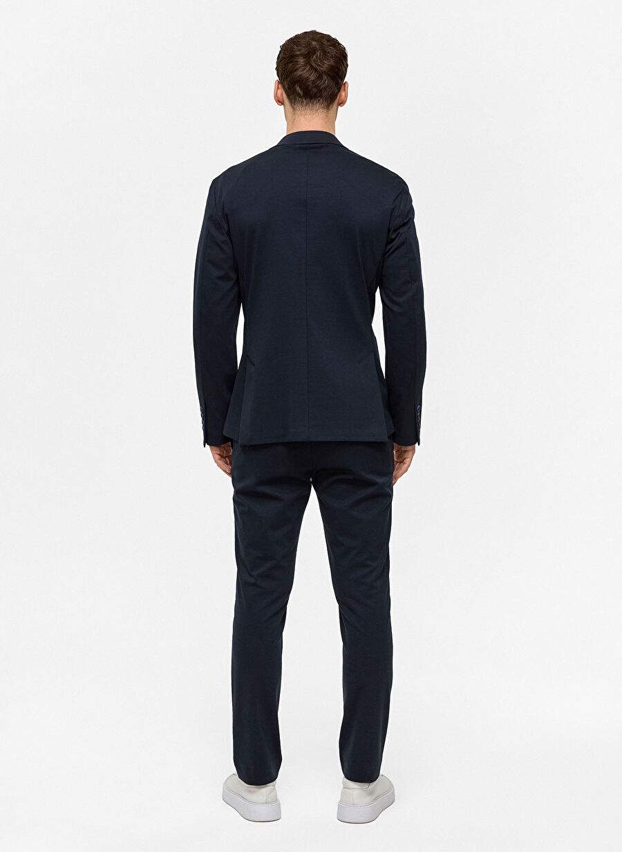Back And Bond Lacivert Erkek Slim Fit Ceket B34s50032 — صورة المنتج 11 من 11