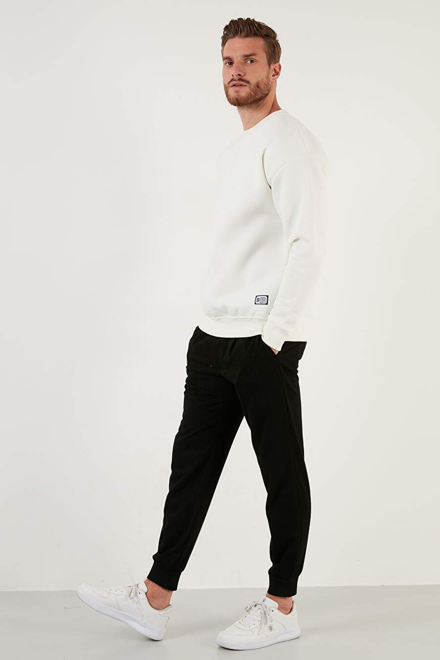 Buratti Regular Fit Bisiklet Yaka Pamuklu İçi Tüylü Yumuşak Şardonlu Erkek Sweatshırt 5905255 — Product image 4 of 7