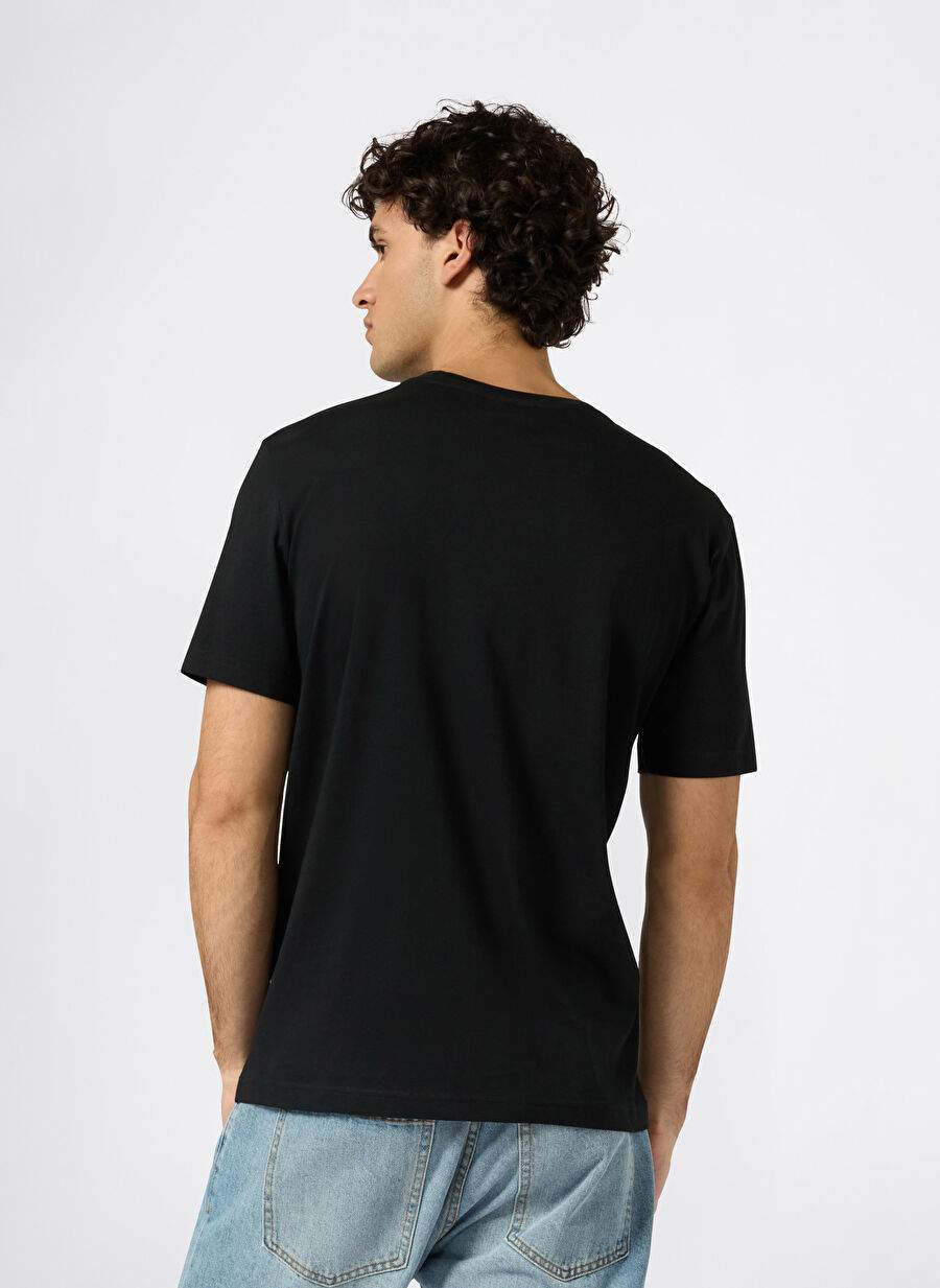 Champion 220278 Kk001 Ss Tee Siyah Yuvarlak Yaka Duz Erkek T Shirt — صورة المنتج 4 من 6