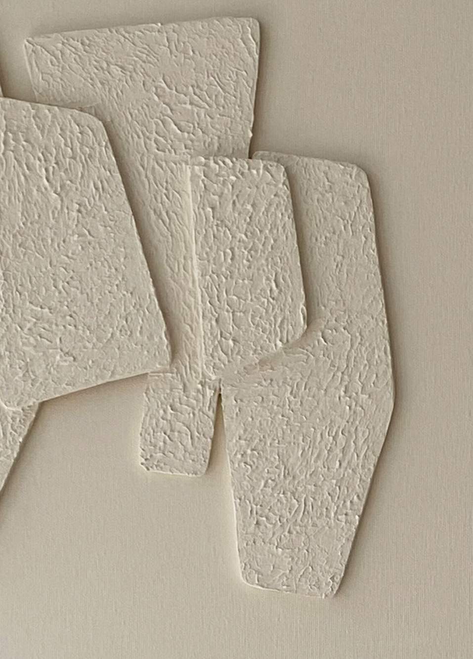 Beige Akrilik El Yapımı 4'lü Tablo 40x40 cm — صورة المنتج 3 من 4