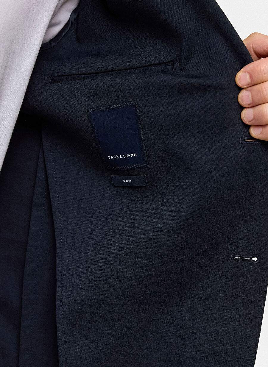 Back And Bond Lacivert Erkek Slim Fit Ceket B34s50032 — صورة المنتج 6 من 11
