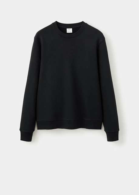 Cotton sweatshirt with soft-touch lining