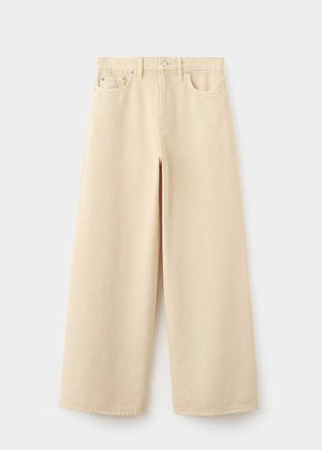 Wide leg mid-rise jeans