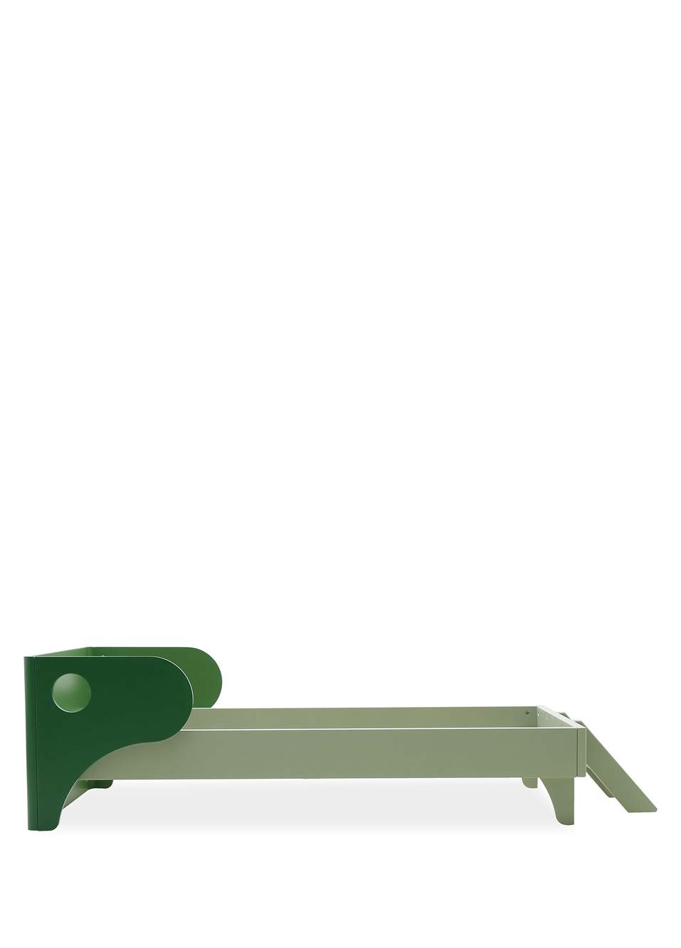 Pavri Bed Masif Koyu Yeşil Çocuk Yatak 90x190 cm — صورة المنتج 3 من 4