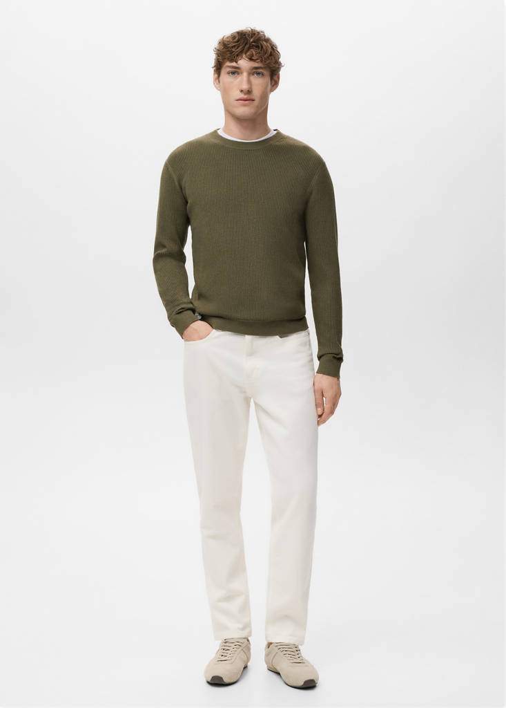 Fine rib-knit cotton sweater — Product image 18 of 30