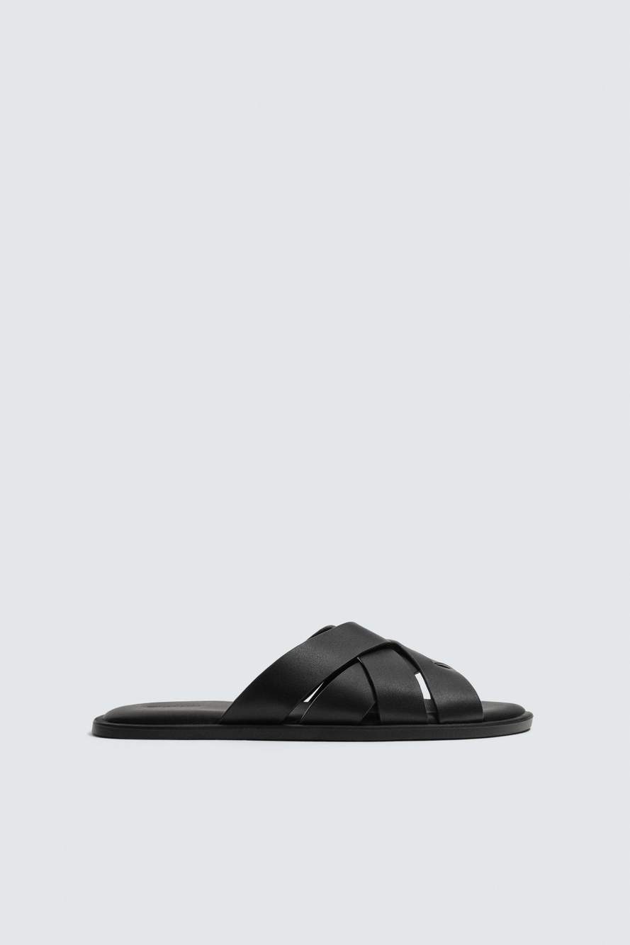 LEATHER STRAPPY SANDALS — Product image 4 of 7