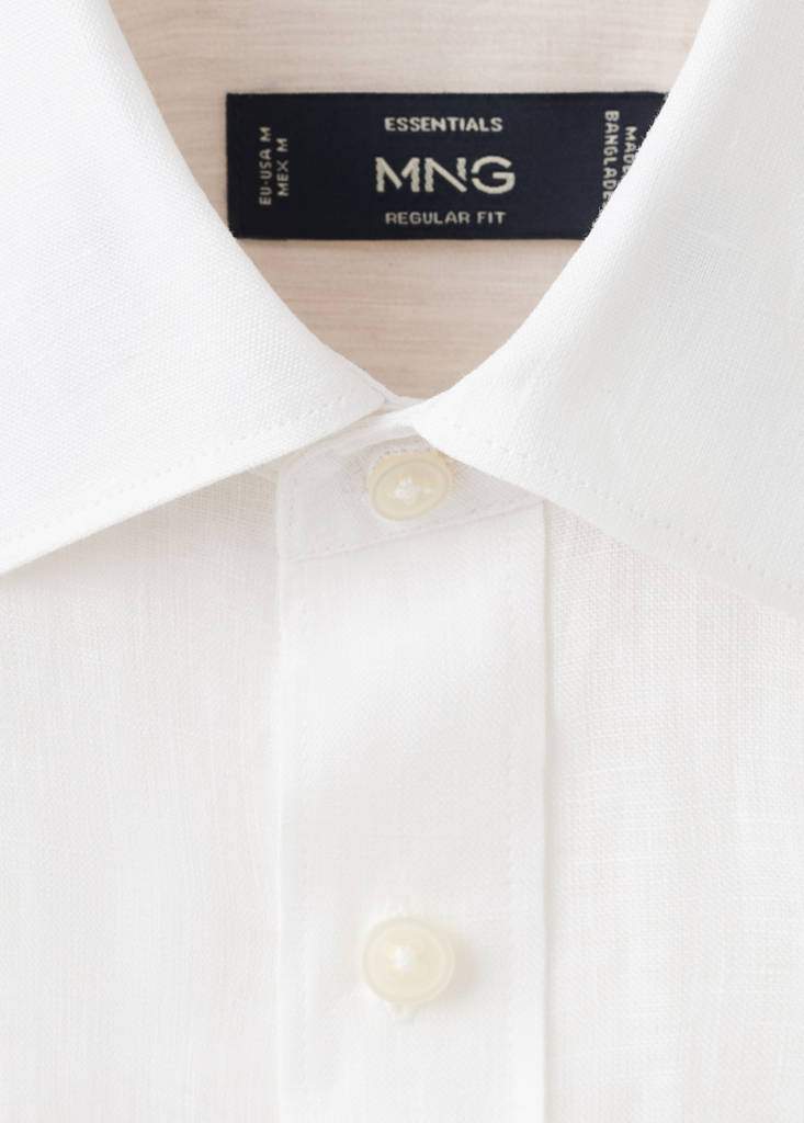 Regular-fit 100% linen shirt — Product image 16 of 30