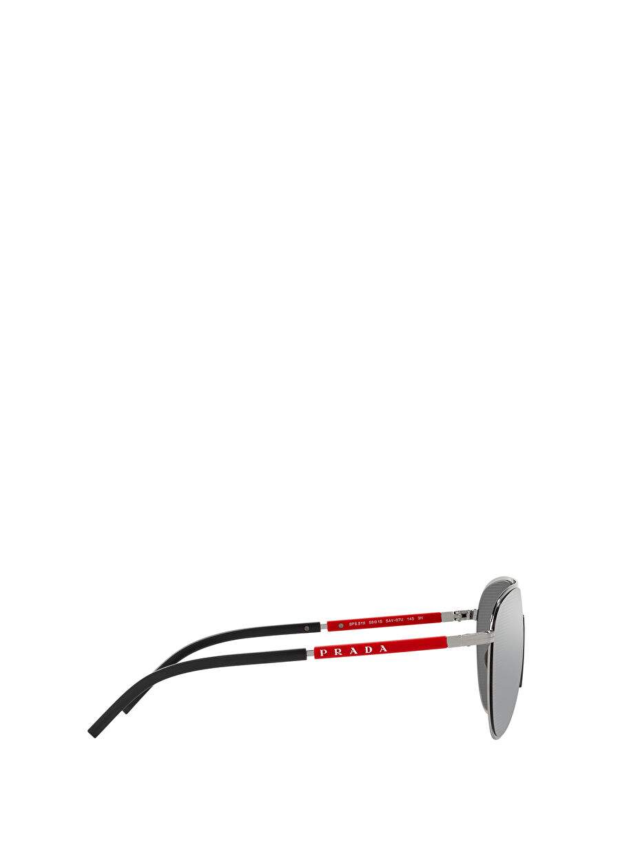 Prada Linea Rossa PS 51XS Damla Metal Erkek Güneş Gözlüğü — صورة المنتج 10 من 11