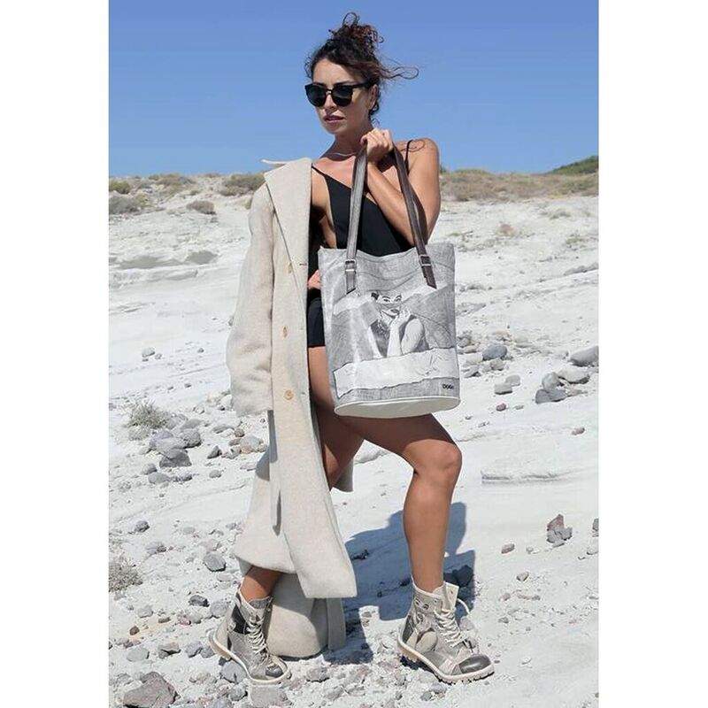 Women Vegan Leather Gray Long Boots - Go Back to Being Yourself Design — Product image 8 of 8