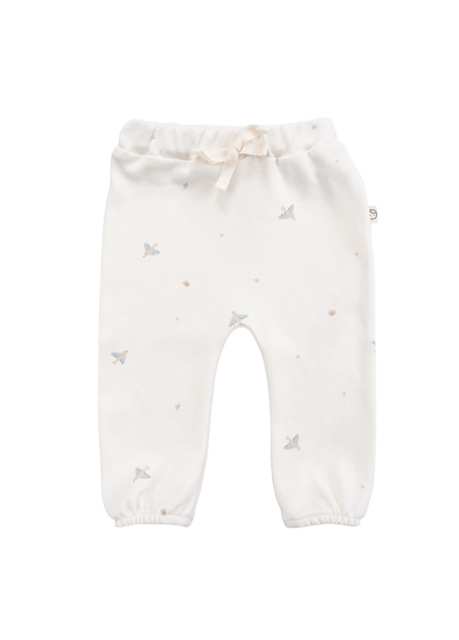 White Organic Cotton Unisex Baby Pants