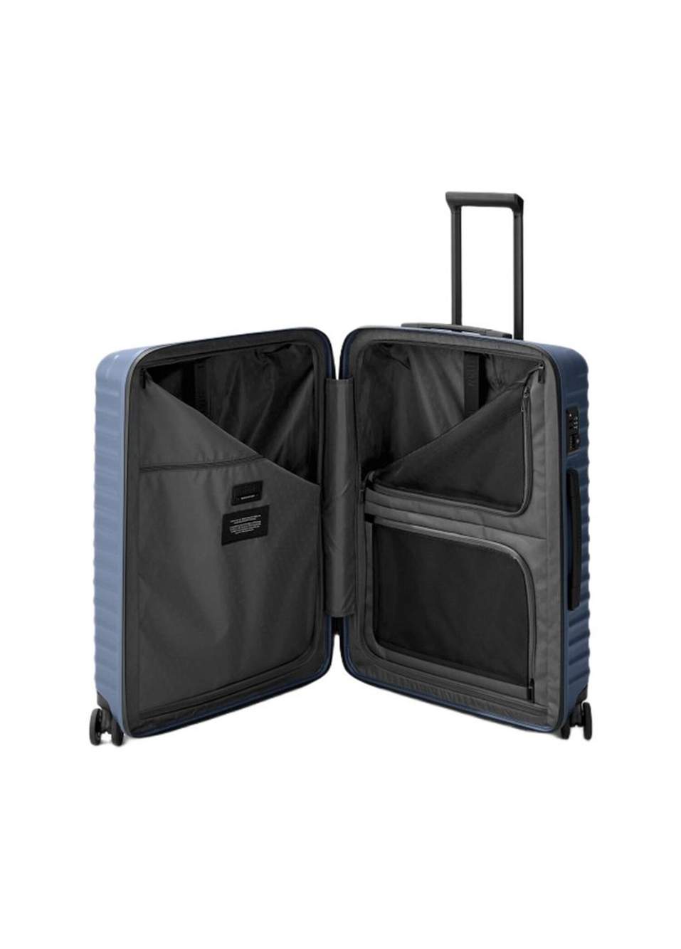 Upgrade 4 Wheel Trolley Navy Blue Medium Suitcase — Product image 5 of 5