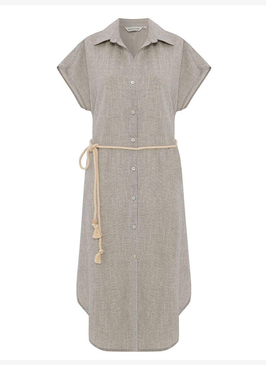 Zaya Shirt Dress - Gray — Product image 7 of 8