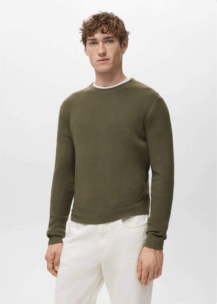 Fine rib-knit cotton sweater — Product image 19 of 30