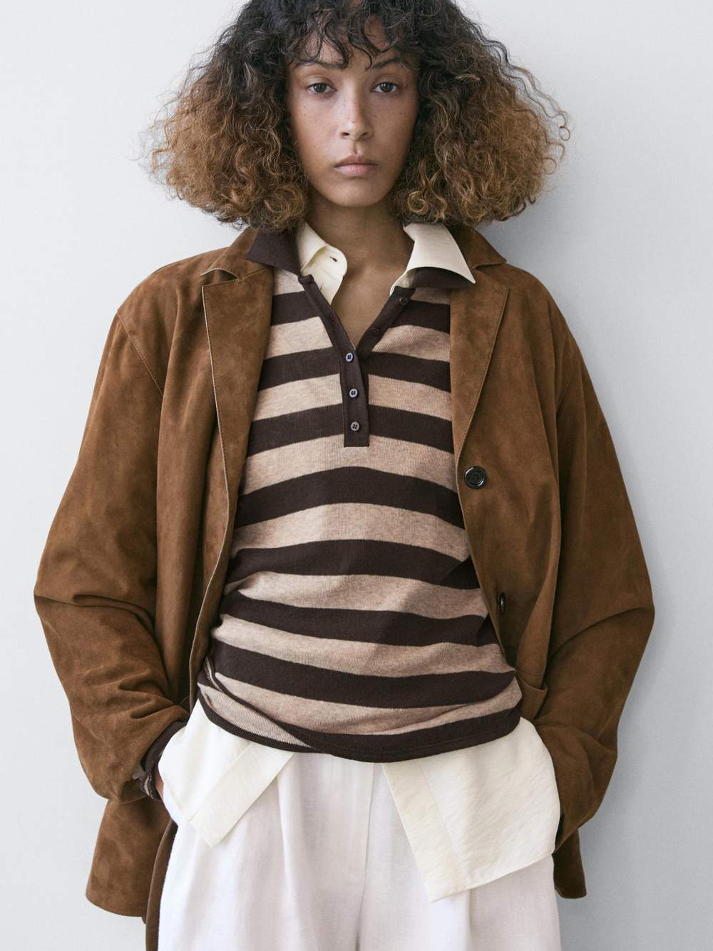 Cotton blend knit polo sweater — Product image 7 of 19