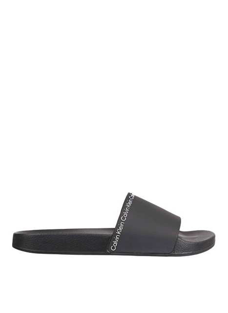 Calvin Klein Black Men's Beach Slipper POOL SLIDE RUBBER