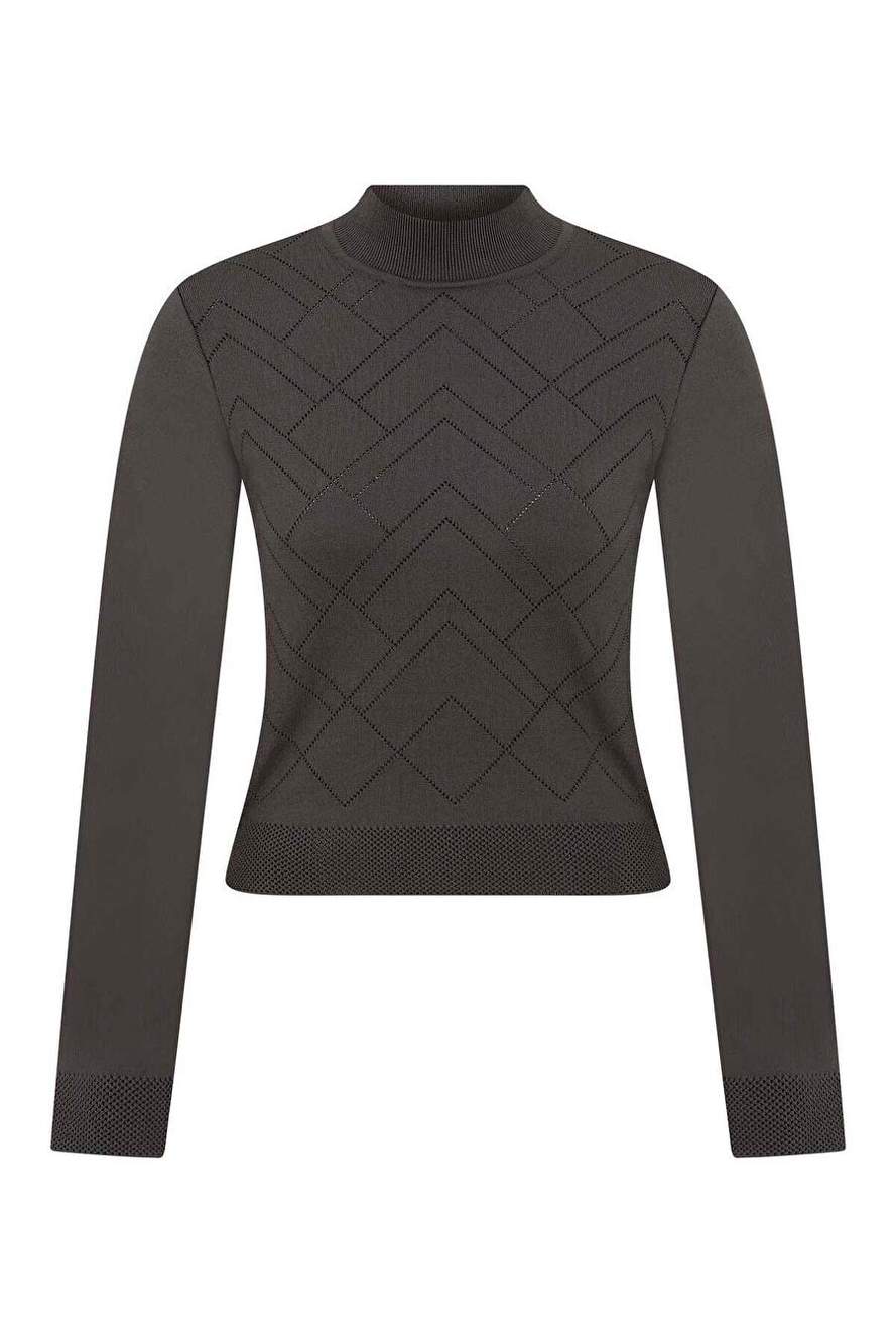 Line Patterned Tricot Anthracite K2279104_046 — Product image 4 of 5