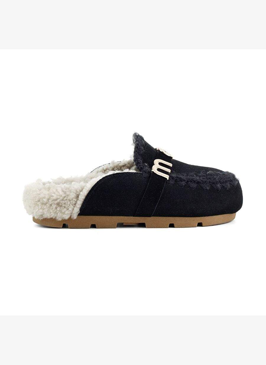 Women's Slippers/ Panduf ( Home ) MU.FW431000A BKBK Mou WINTER BIO SLIDE - LOGO Black — صورة المنتج 1 من 5