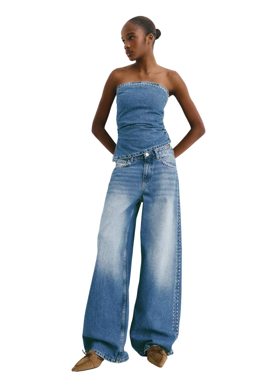 Wide-leg stud jeans — Product image 46 of 60