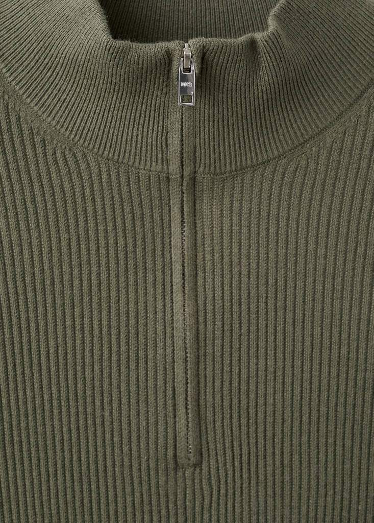 Ribbed sweater with zip neck — Product image 26 of 30