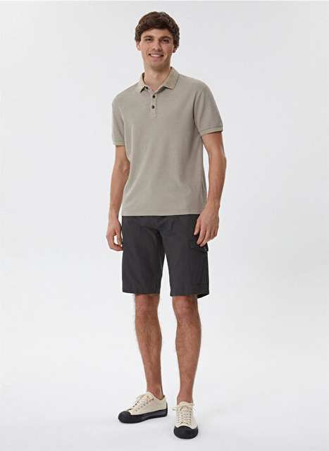Lee Cooper Koyu Bej Erkek Polo T-Shirt 232 LCM 242059 TYLEN K.BEJ