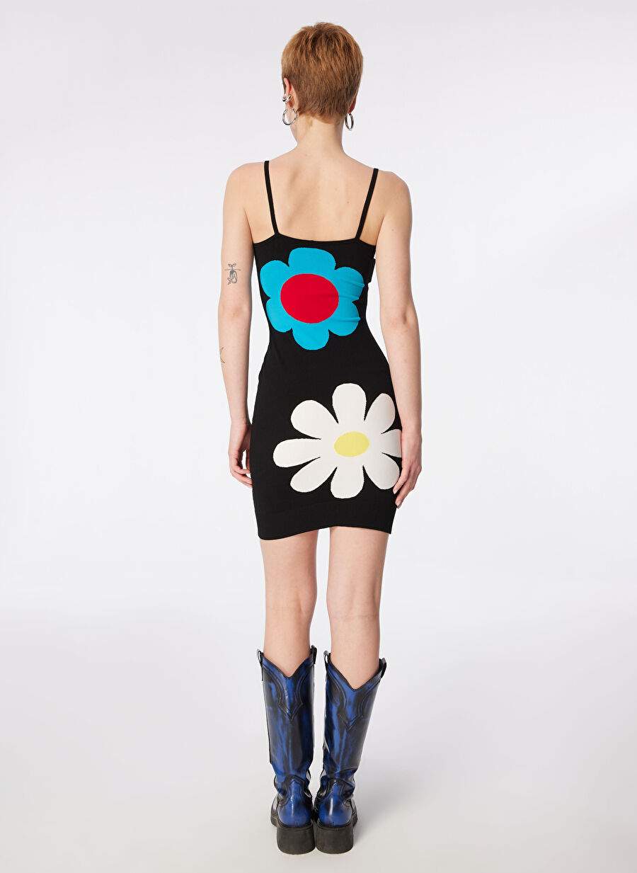 Moschino Jeans Round Collar Baskl Black Ksa Kadn Dress 241k1j0482 — Product image 7 of 9