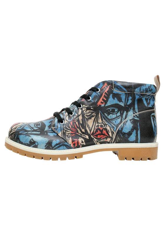 Men Vegan Leather Multicolor Ankle Boots - Eternal Design — Product image 3 of 7