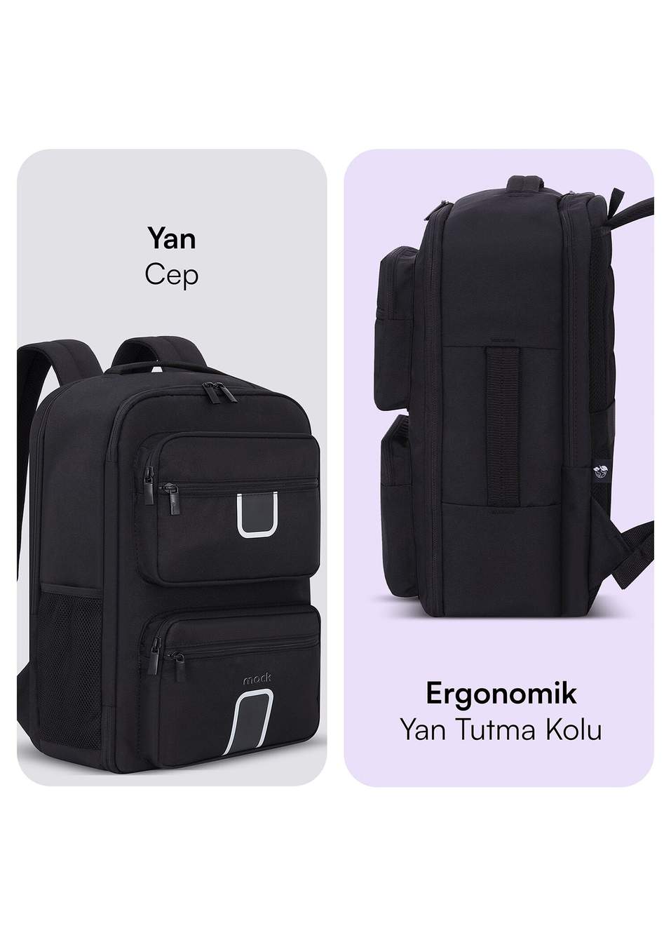 MCE-1206 16" Explor Lite Eco Black Travel Backpack 23 Lt — Product image 6 of 8