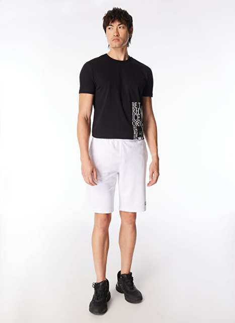 Beyaz Erkek 100 Pamuk Slim Fit Sweat Sort 8nps02pj05z