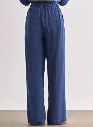 Indigo Blue Mizelle Denim Textured Waist Rubber Genis Paca Pants — Product image 18 of 20