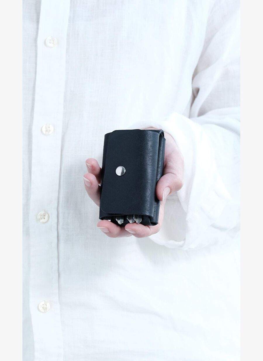 Luna Siyah Deri Anahtarlk Ve Kartlk — Product image 5 of 8