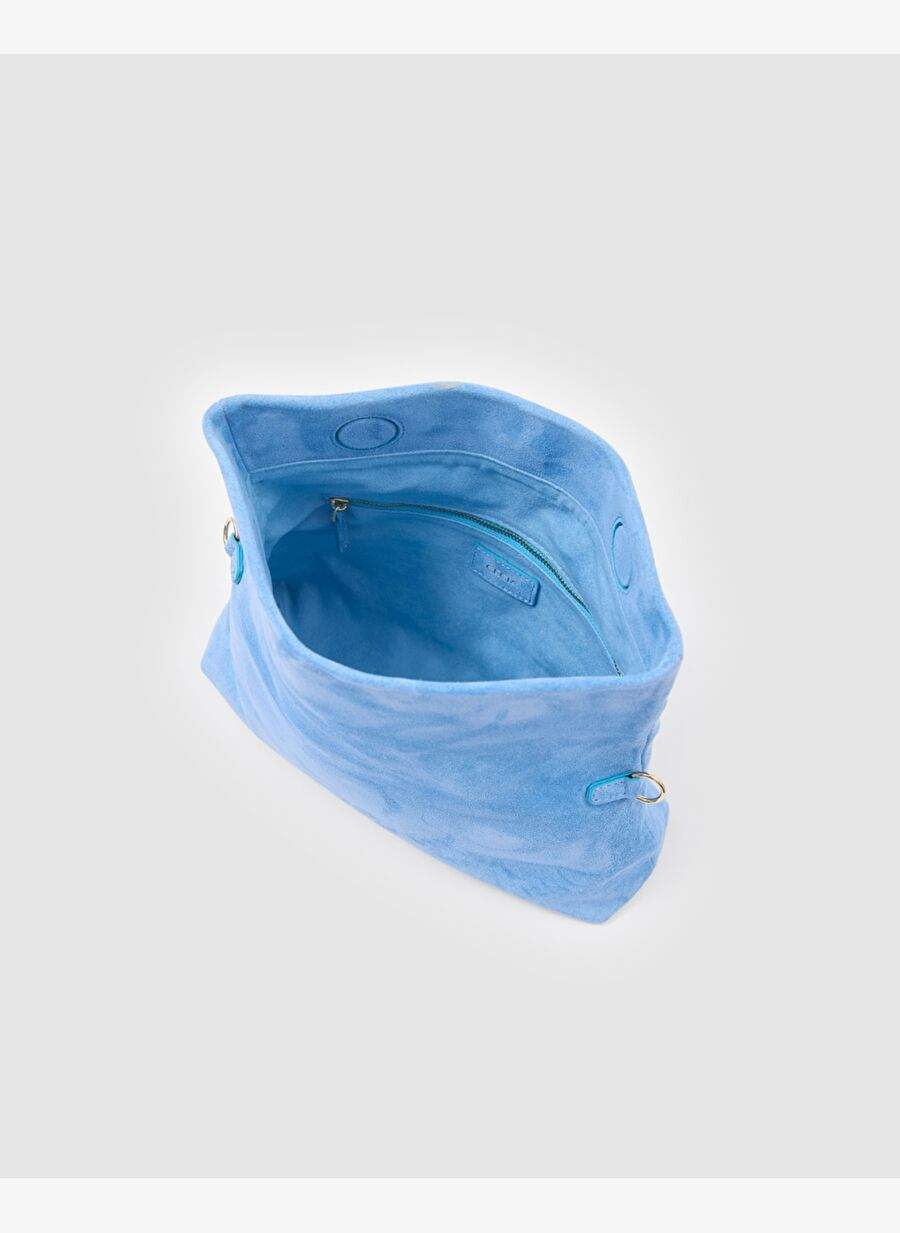 Ira Clutch Baby Blue Suede — صورة المنتج 8 من 8