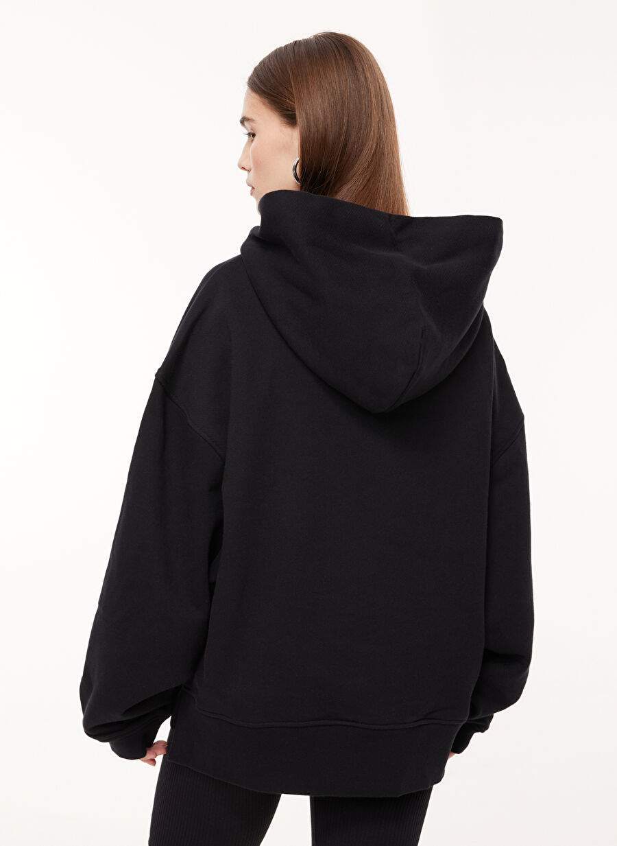 Moschino Jeans Hoodie Collar Printed Black Women Sweatskirt A1710 — Product image 5 of 5