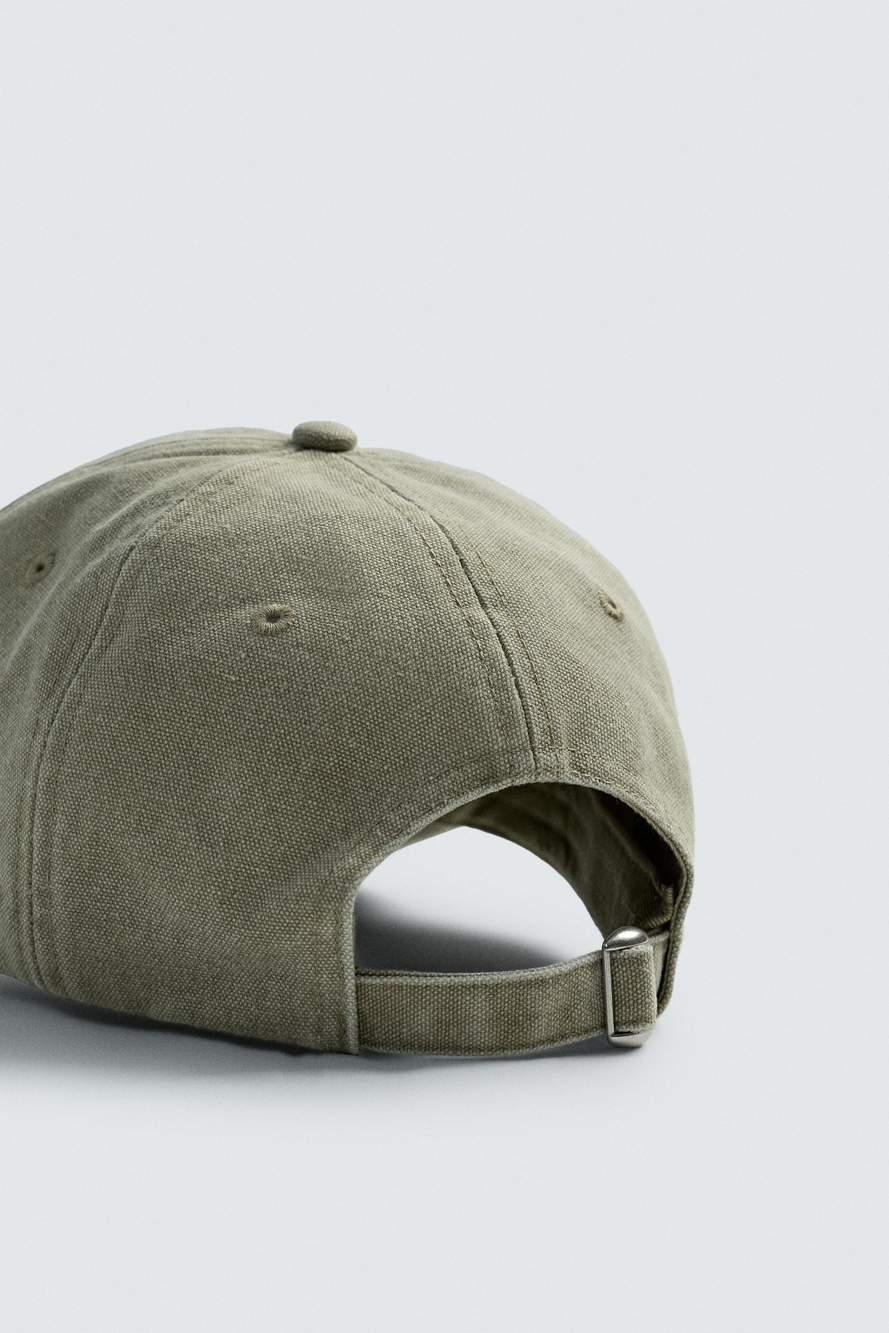 WASHED CAP WITH EMBROIDERED TEXT — Product image 7 of 7