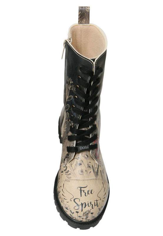 Women Vegan Leather Multicolor Zipper Long Boots - Free Spirit Design — Product image 5 of 7