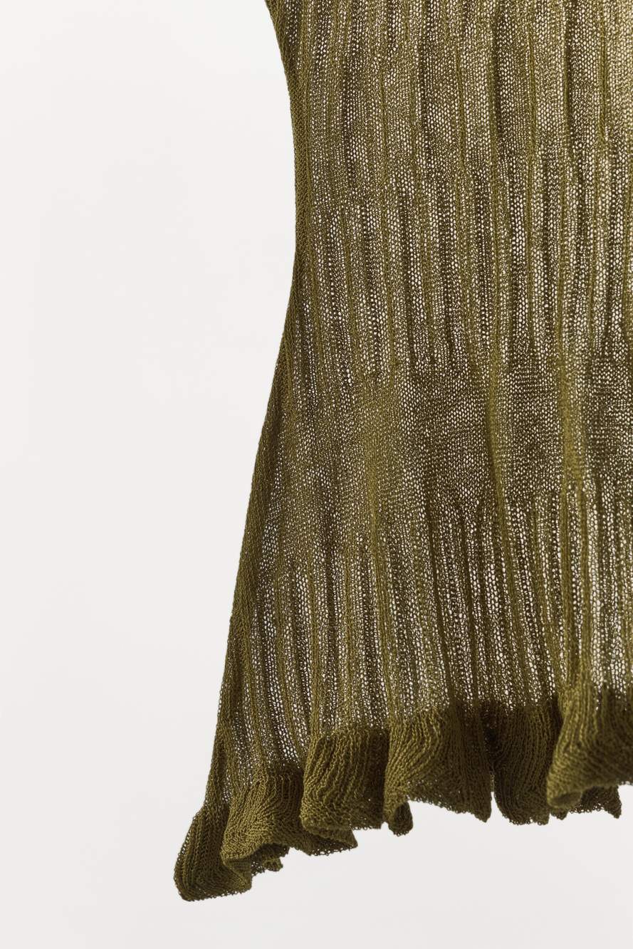 TEXTURED KNIT STRAP TOP — Product image 6 of 6