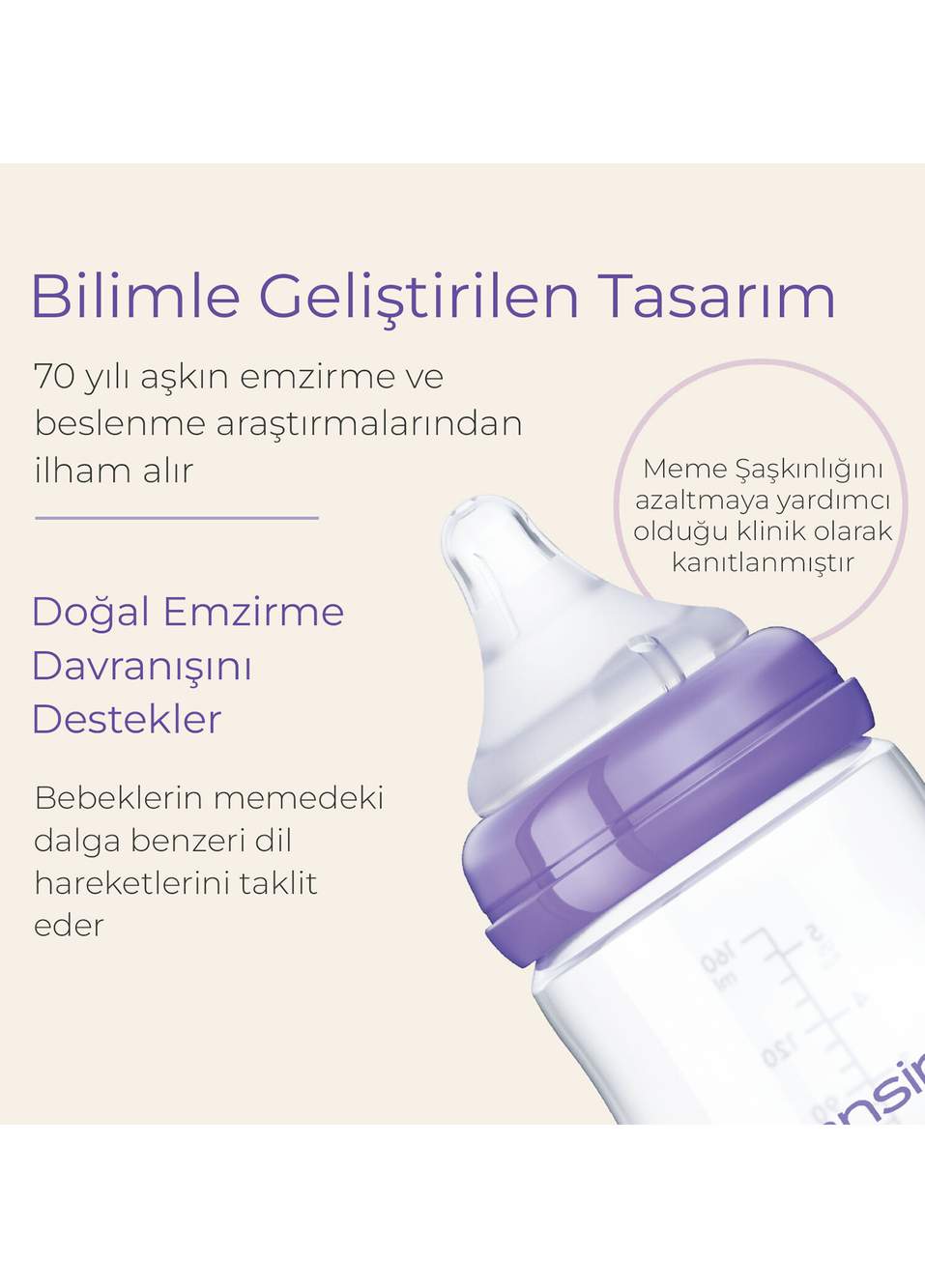 NaturalWave® 1 Ay+ Biberon Emziği Pp 2'li Biberon 160 ml — صورة المنتج 6 من 8