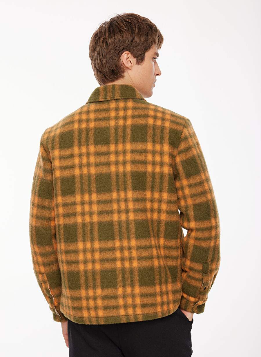 Discovery Expedition Khaki Men's Relaxed Fit Check Jacket D3WM-MNT6 — Product image 5 of 15