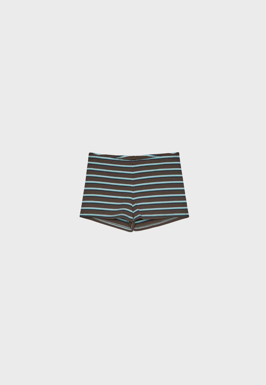 Ribbed striped mini shorts — Product image 9 of 11
