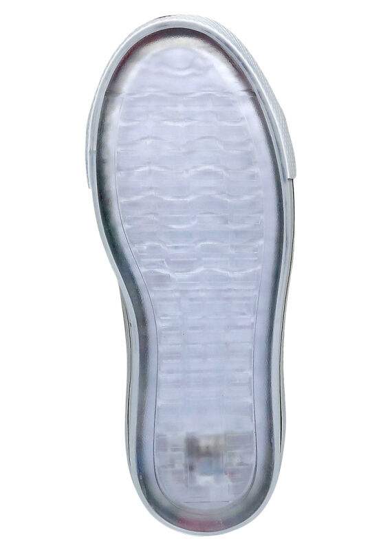 Unisex Kids Vegan White Light-Up Velcro Sneakers - Just Go Somewhere Design — Product image 9 of 9