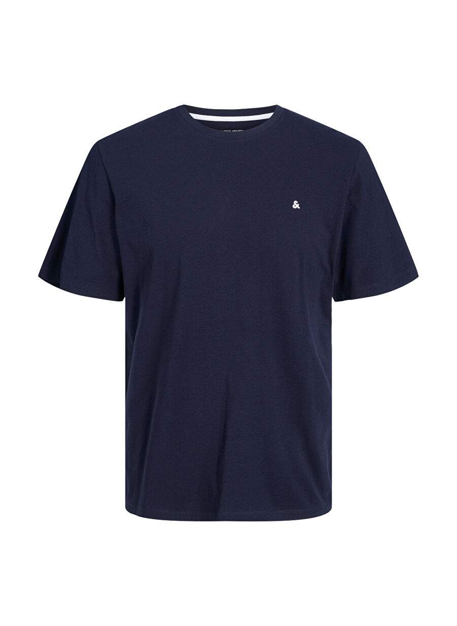 Navy Blue Men's 100% Cotton T-Shirt JJEPAULOS TEE SS CREW NECK NOOS — Product image 5 of 14