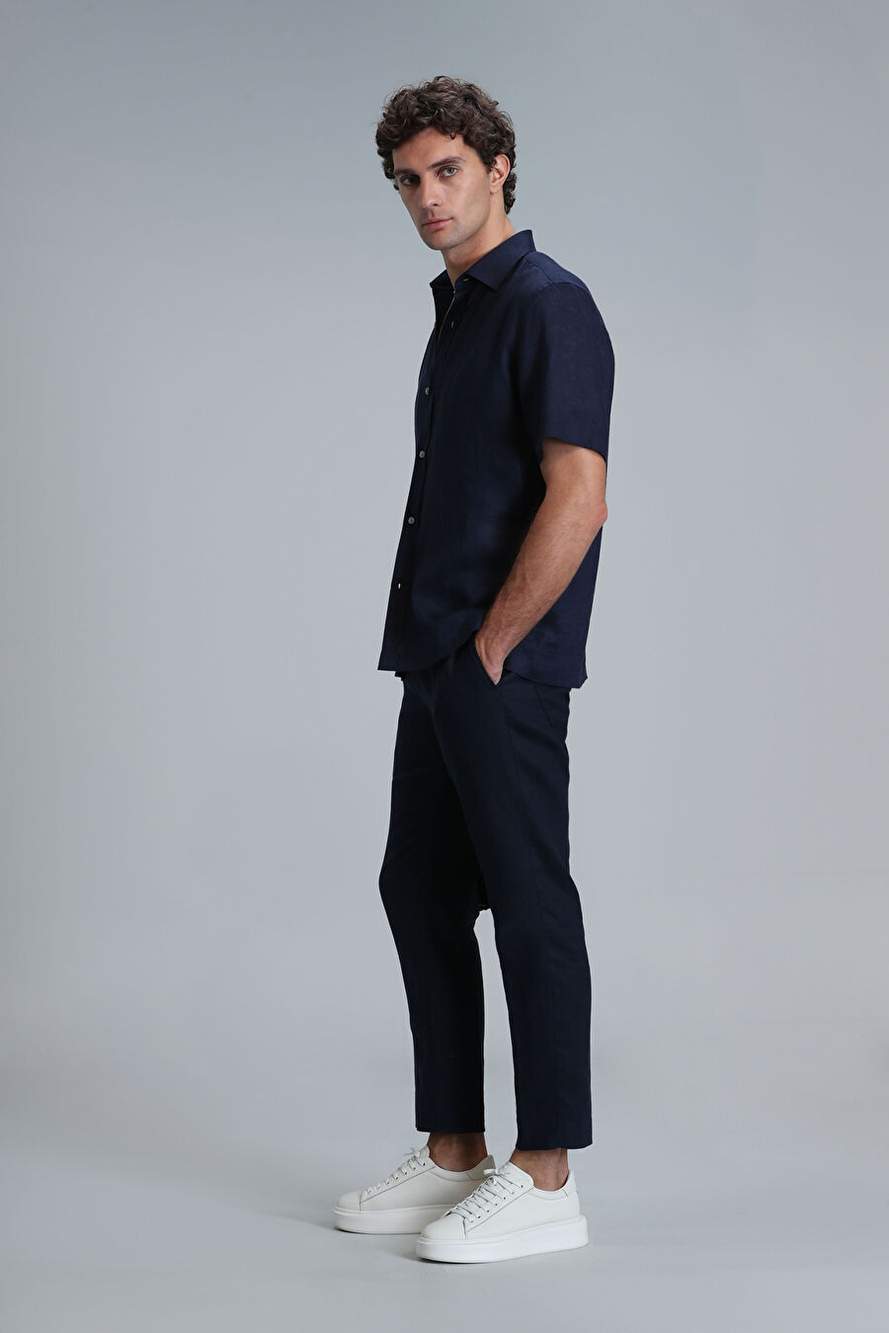 Bert Erkek Basic Gömlek Comfort Fit Lacivert — Product image 4 of 6