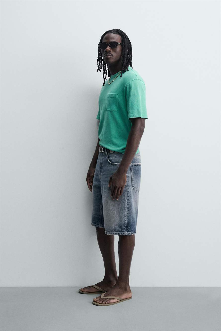 RELAXED FIT DENIM BERMUDA SHORTS — Product image 3 of 10
