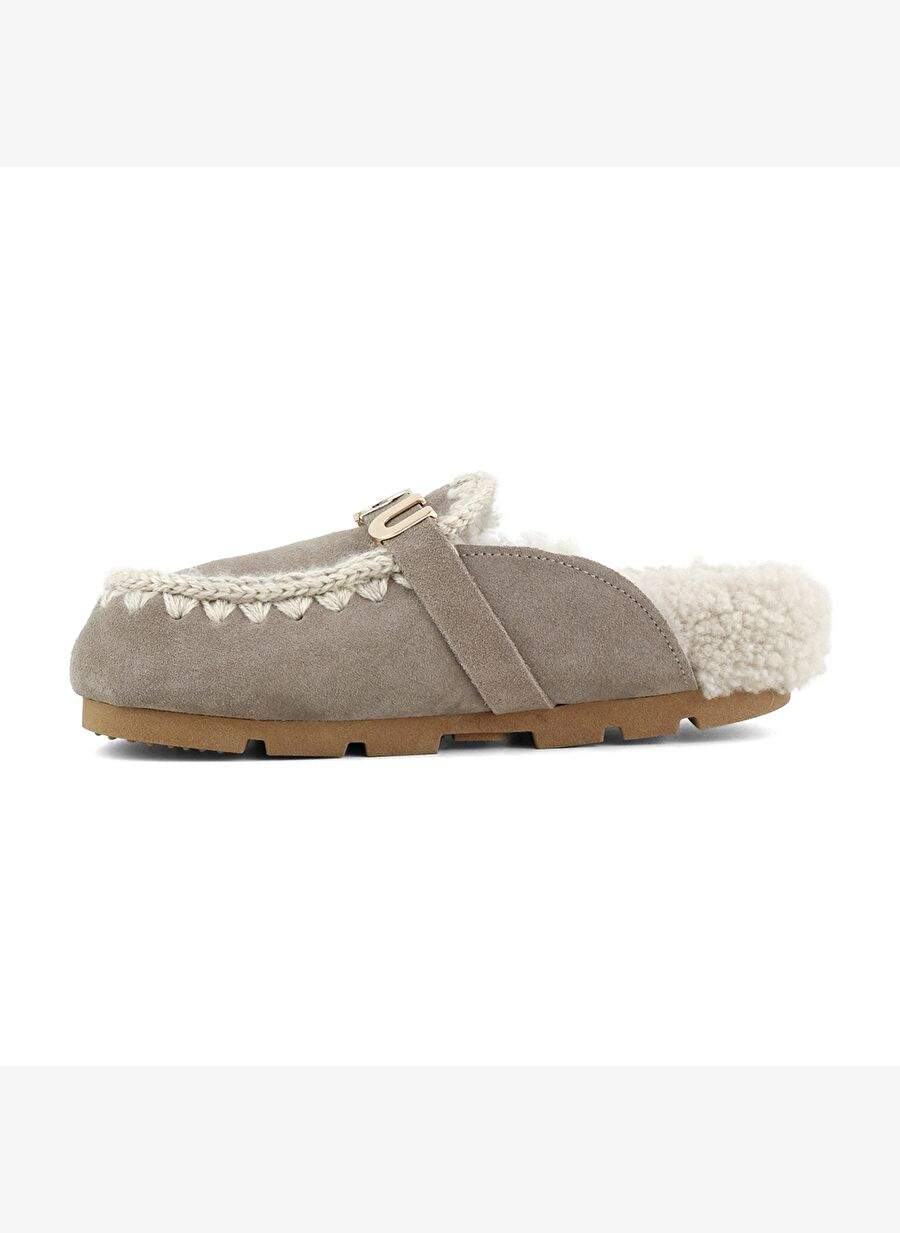 Kadın Terlik/ Panduf ( Ev ) MU.FW431000A ELGRY Mou WINTER BIO SLIDE - LOGO Elephant Grey — صورة المنتج 5 من 5